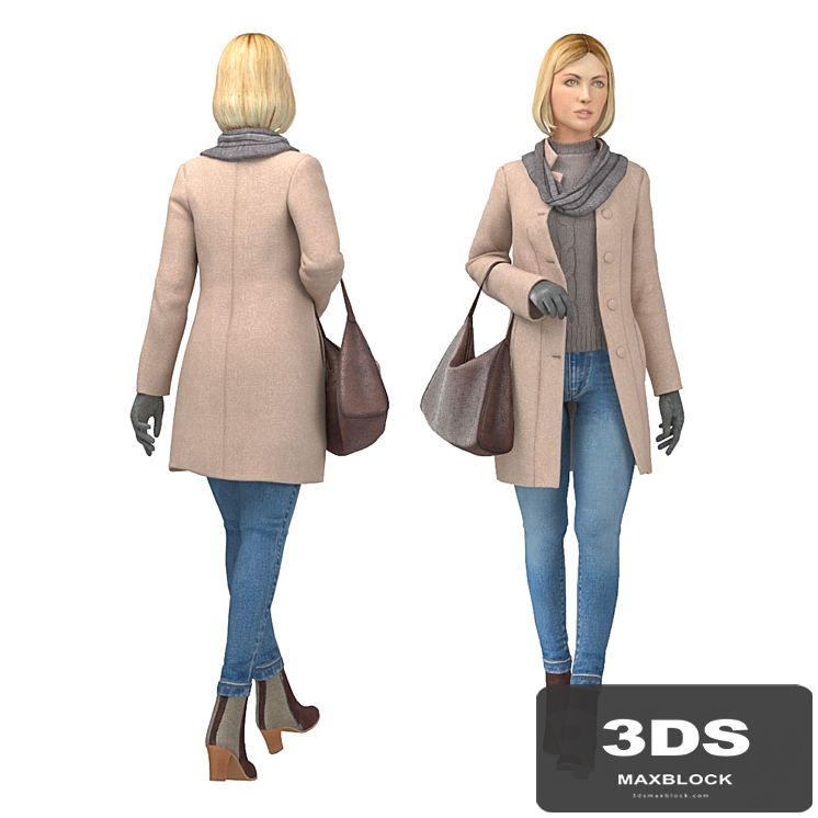 Girl in coat