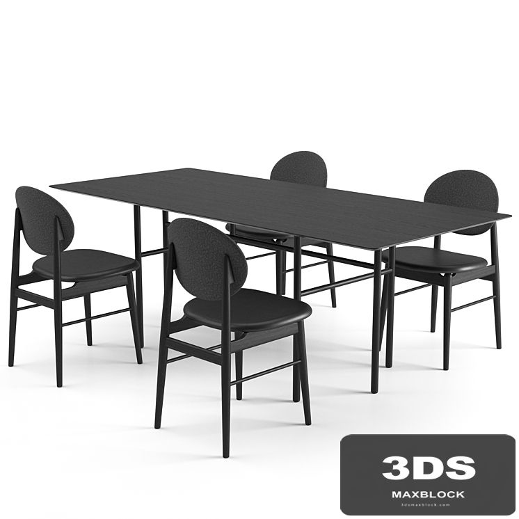 Outline Chair + Snaregade Tables Rectangular