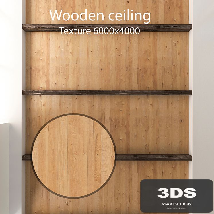 Wooden ceiling with beams 18