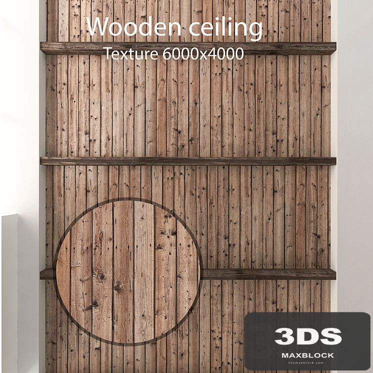 Wooden ceiling with beams 21