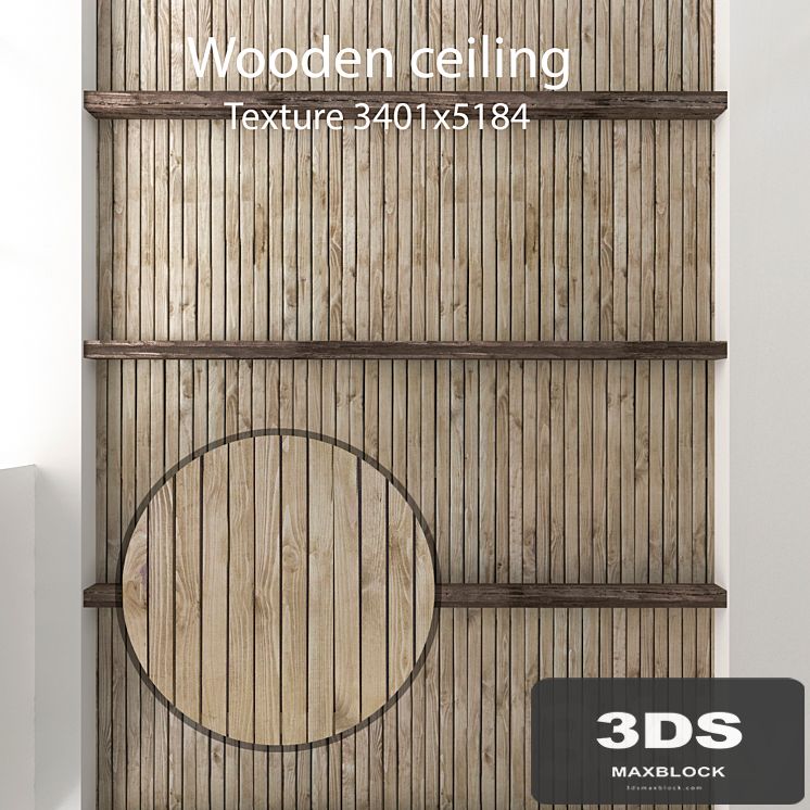 Wooden ceiling with beams 22