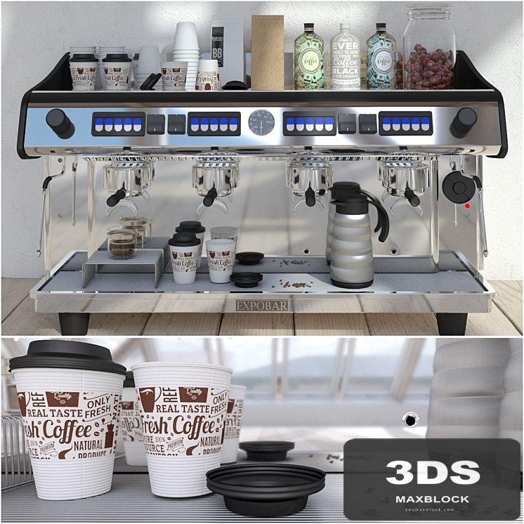 Expobar 4 Group Megacrem Coffee Machine