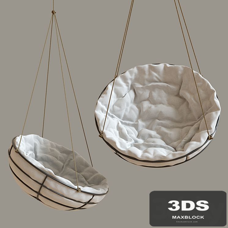 Suspended chair swing "cloud lock Papasan"