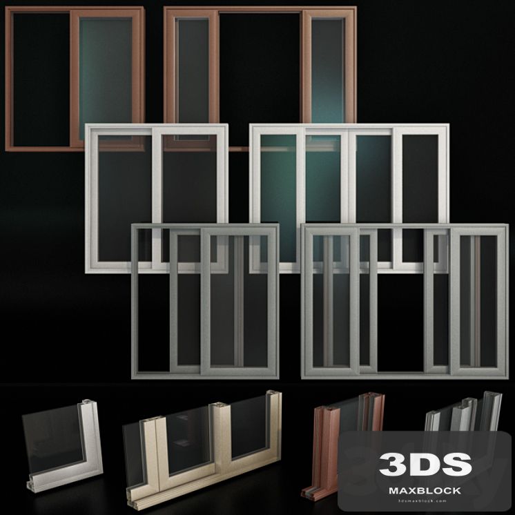 Sliding Stained Glass Aluminum Doors