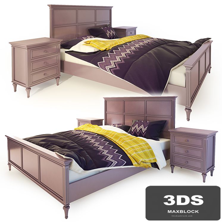 Double bed purple Riverdi. The werby