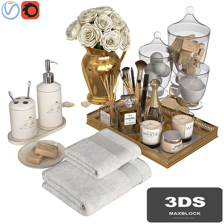 Classic Gold Bathroom Decor