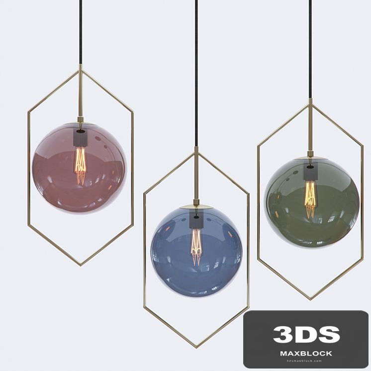 GLASSBALL 3 lampatron pendant light