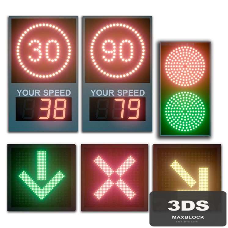 LED display modules. Set 03