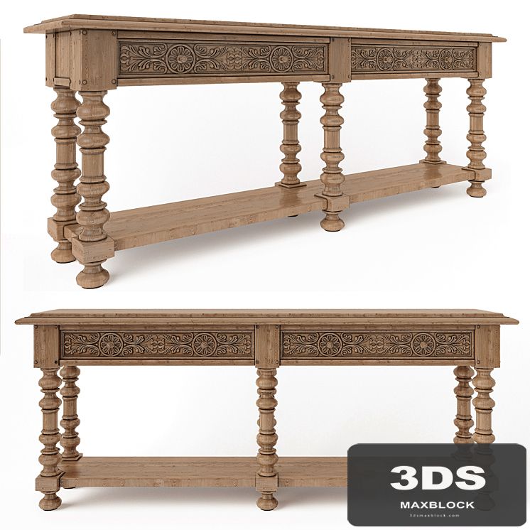 Hooker Furniture Living Room Bexar Leg Huntboard