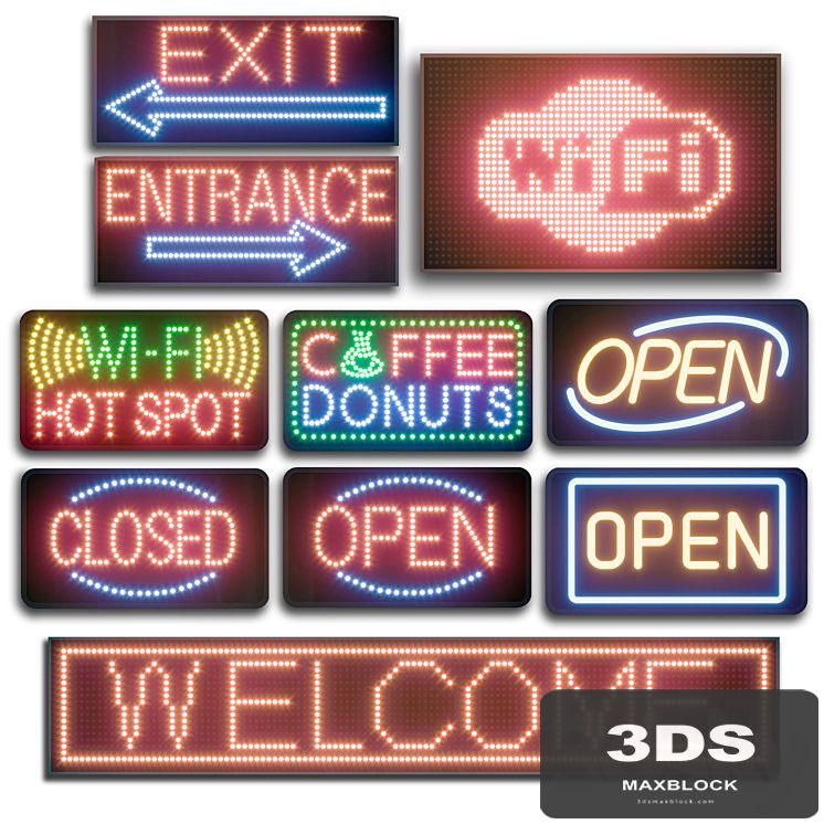 LED display modules. Set 04