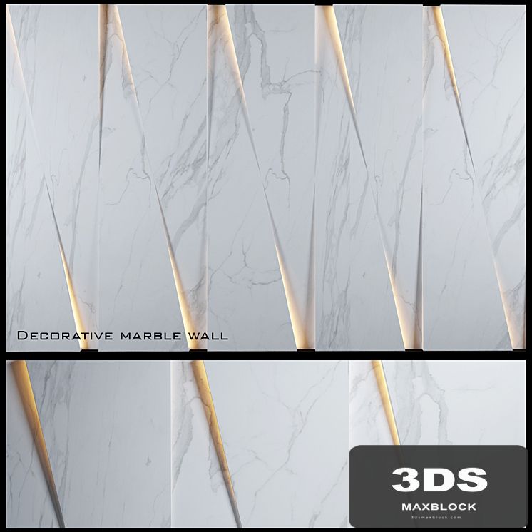 Decorative marble wall