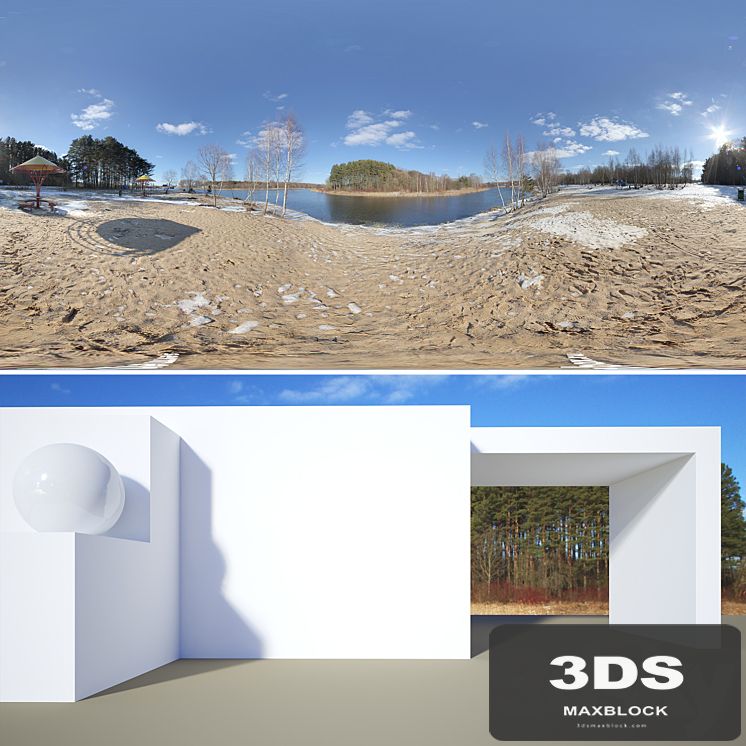 HDRi beginning of spring. The sun