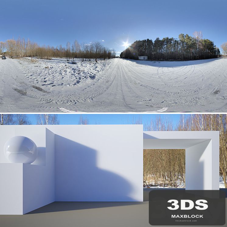 HDRi Sun. End of winter