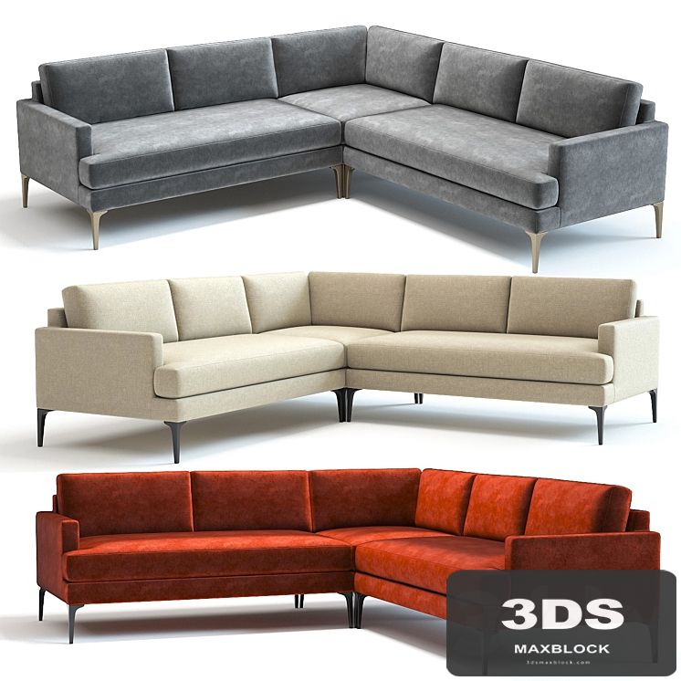 West Elm Andes L-Shaped Sofa