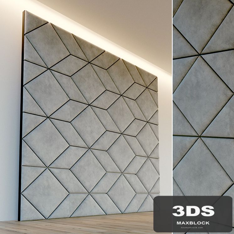 Decorative wall. Soft panel. 42