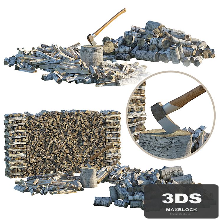 Firewood | wood pile | ax