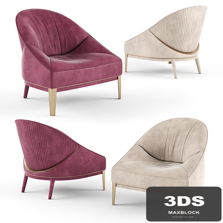 Visionnaire RosemaryUpholstered fabric armchair