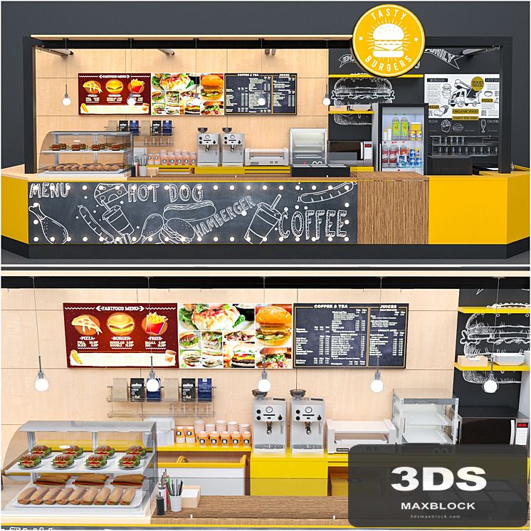 Fastfood And Coffee Kiosk