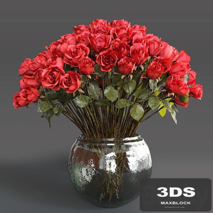 Bouquet of red roses