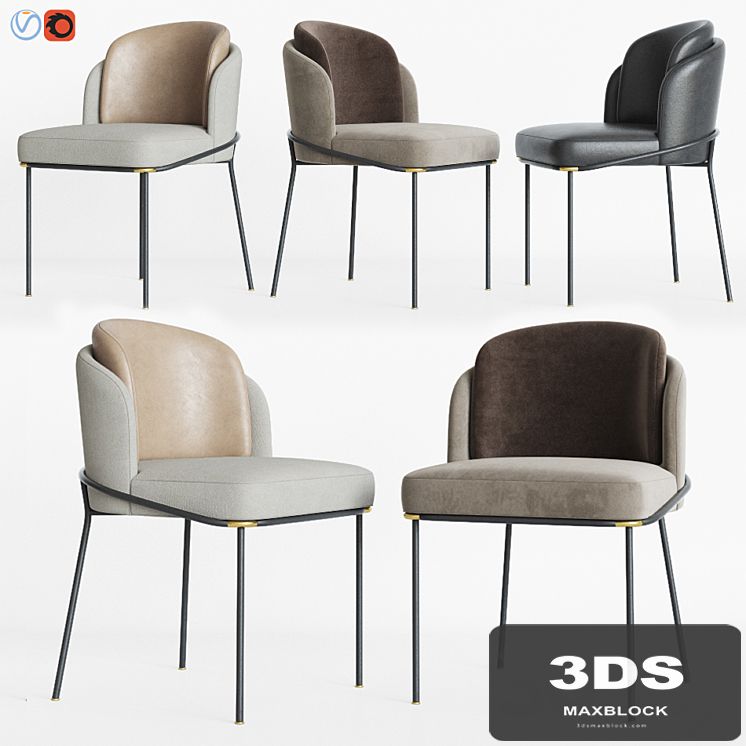 Minotti Fil noir Dining chair