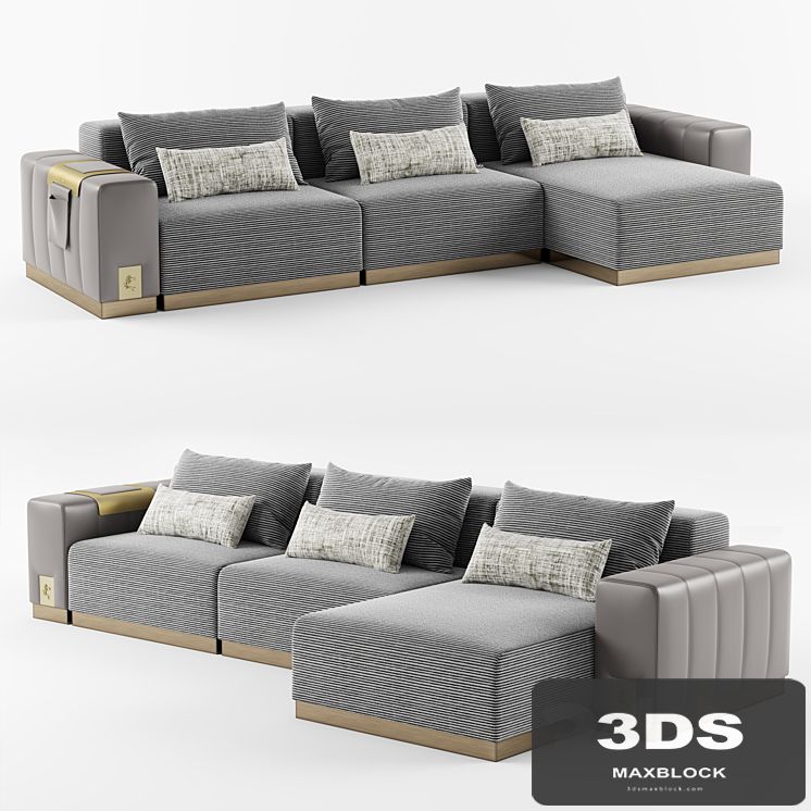 Cantori VIETRI Sectional leather sofa