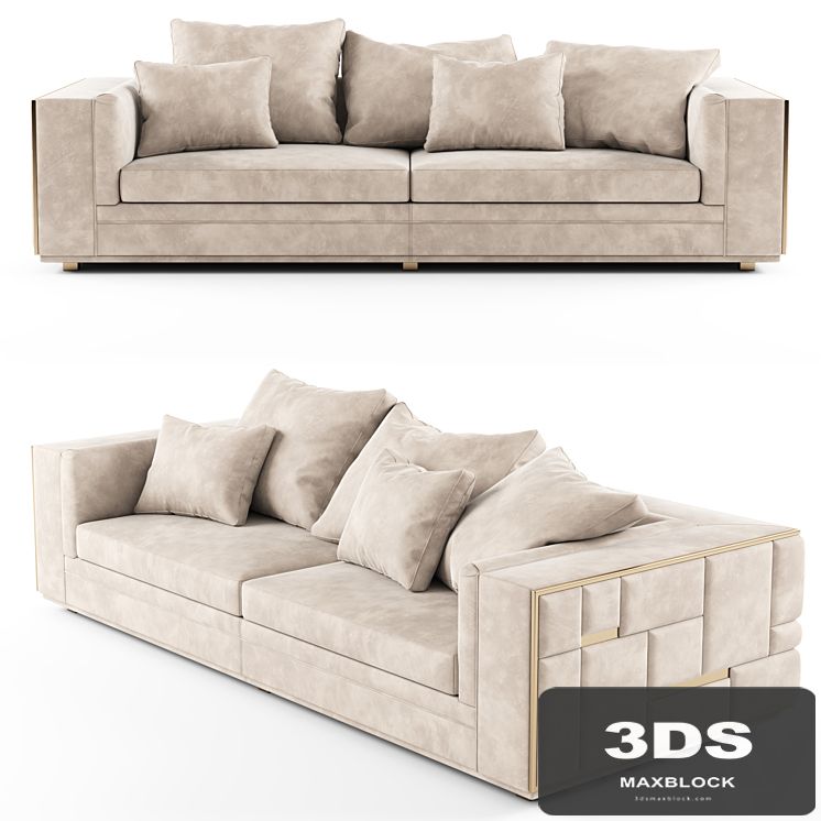 Visionnaire BABYLON Sectional leather sofa_01