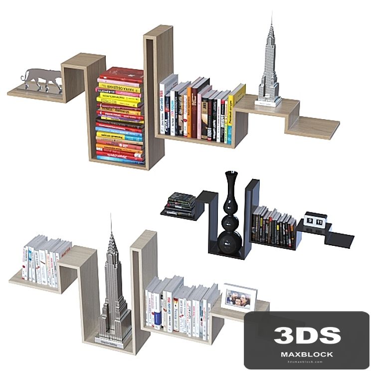 Shelves with decor 3.