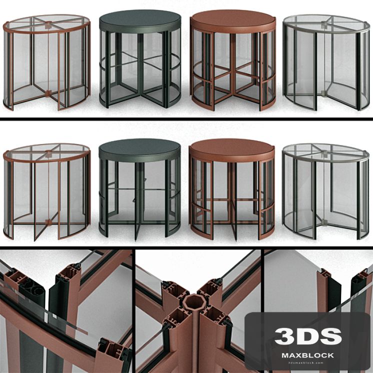 Revolving entrance doors