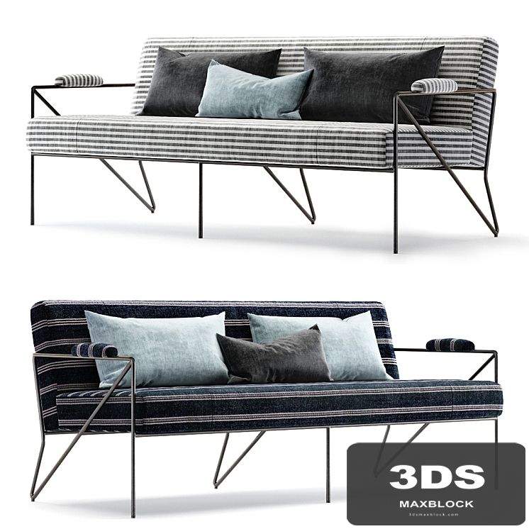 Kelly Wearstler Emmett Settee Outdoor