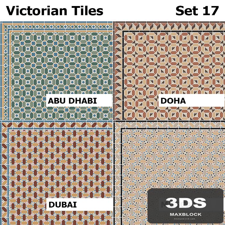 Topcer Victorian Tiles Set 17