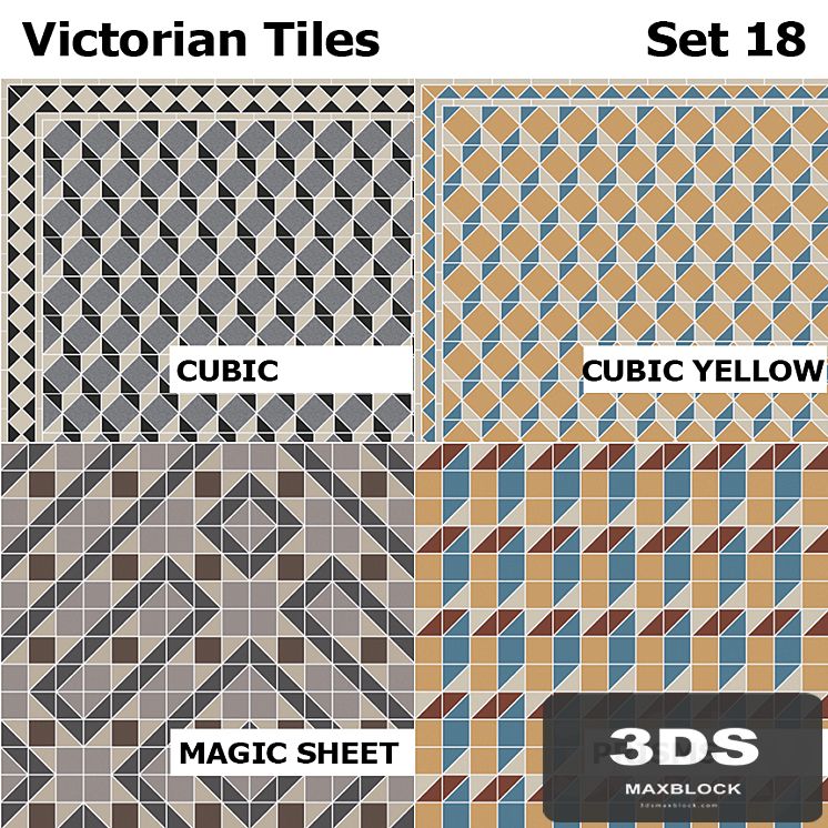 Topcer Victorian Tiles Set 18