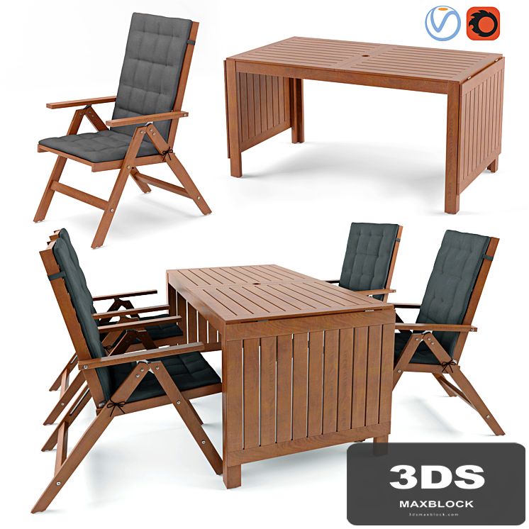Ikea table and chair ÄPPLARÖ