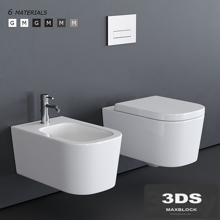 GALASSIA MEG11 Wall-Hung WC art. 5411 art. 5412