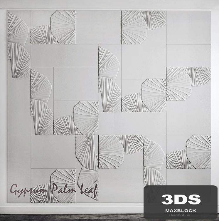 Gypsum flora tiles