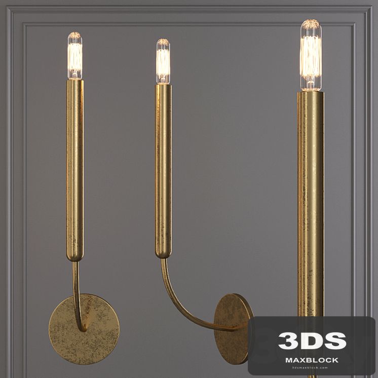Restoration Hardware QUENOUILLES SINGLE SCONCE Brass