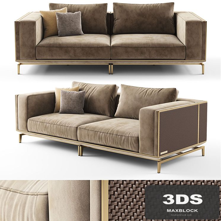 Visionnaire BACKSTAGE 2 seater sofa