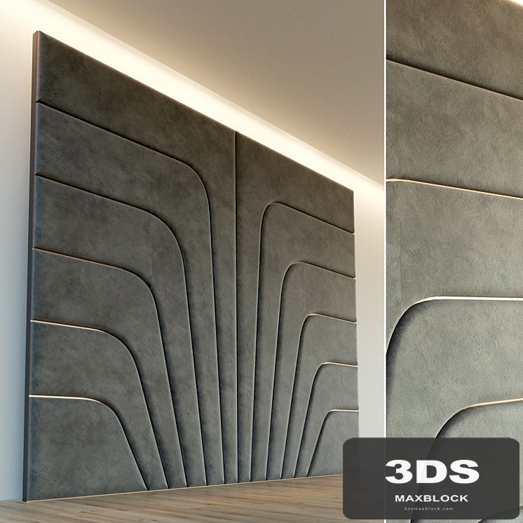 Decorative wall. Soft panel. 45