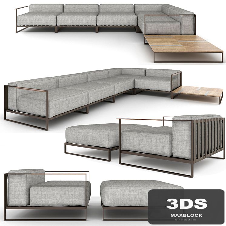 Talenti Casilda sofa, armchair and table