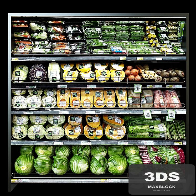 Shelves with vegetables 2