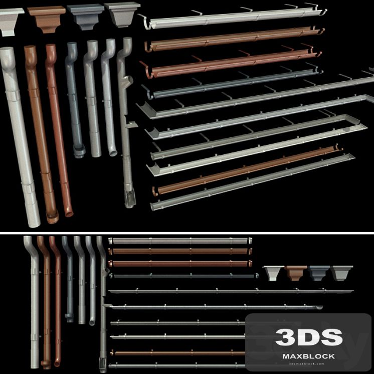 Elements of the drainage system