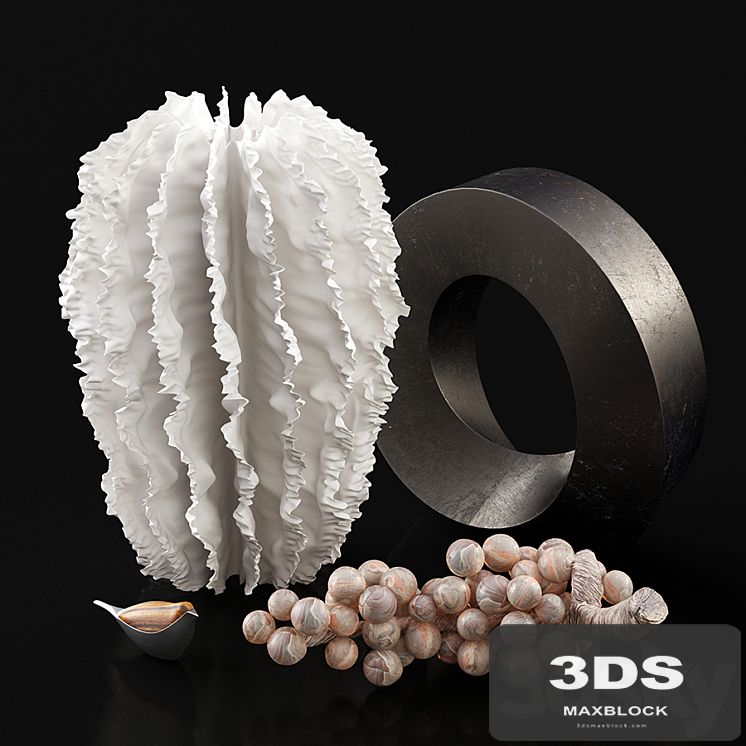 Set of decors and sculpures