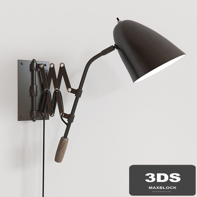 Crate &amp; Barrel Morgan Black Sconce