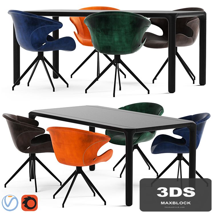 Zuvier Mia Armchair and Storm table