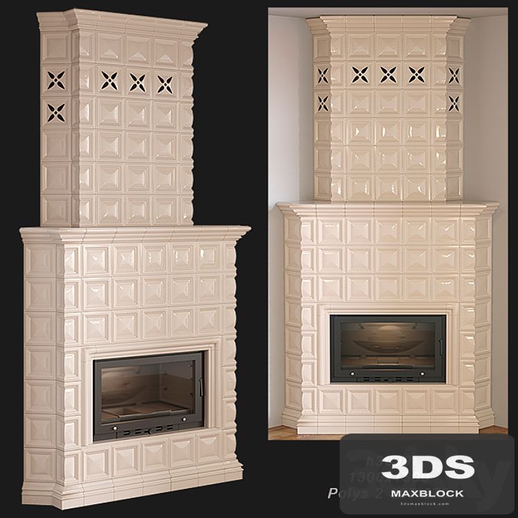 Tiled fireplace 03