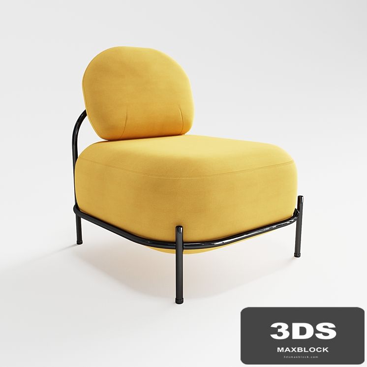 Polly chair, yellow