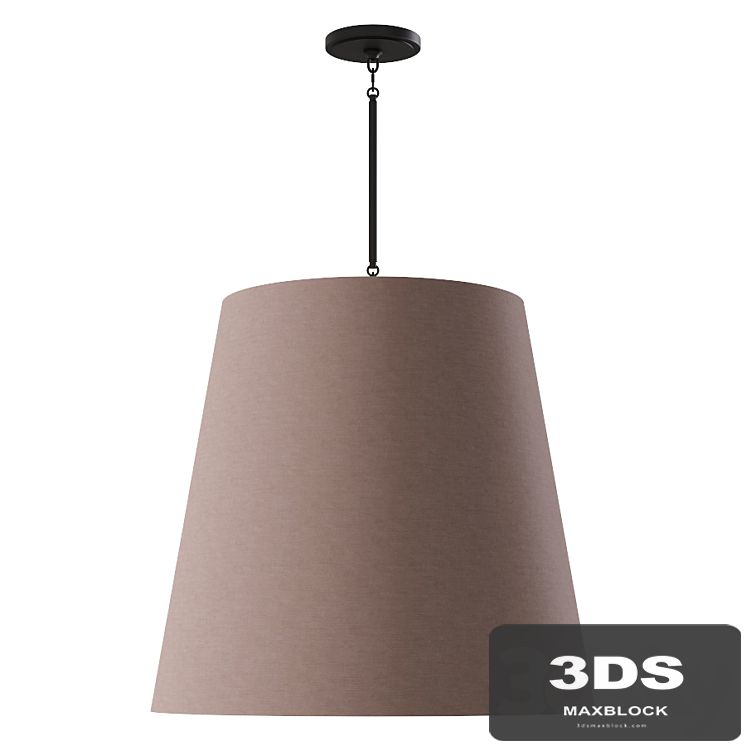 Restoration Hardware CICERO BARREL PENDANT 30 Brown