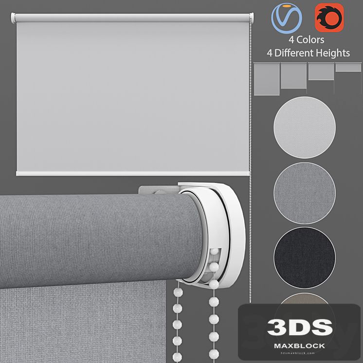 Roller Blinds Set 3