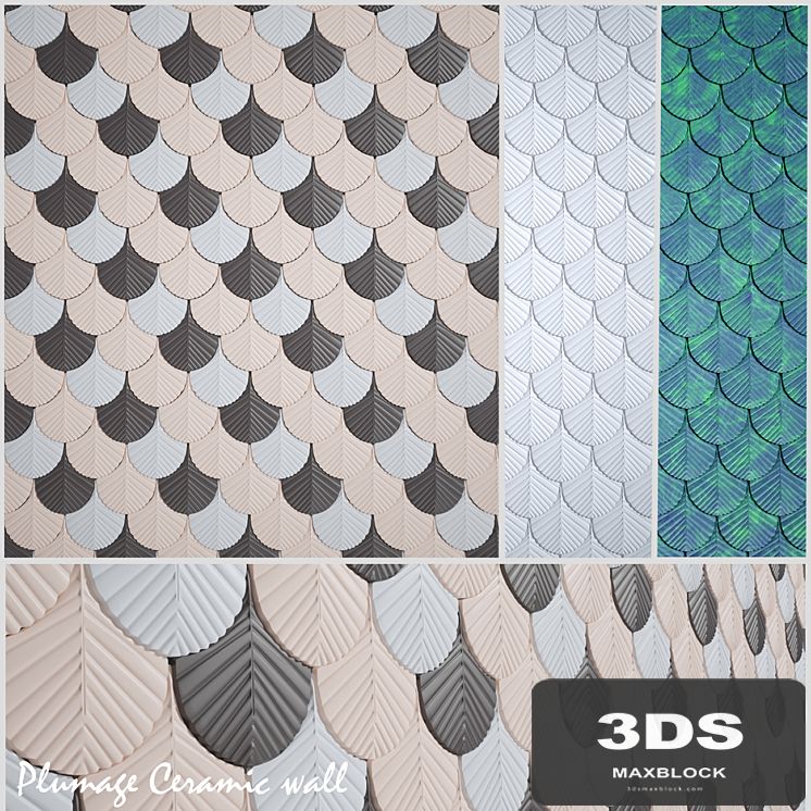 Plumage Ceramic wall