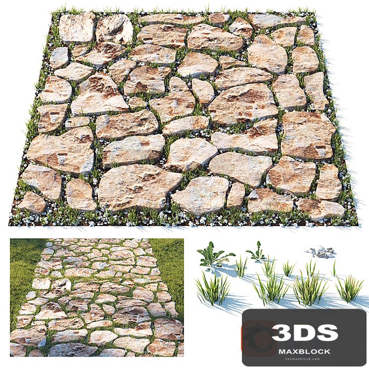 Decorative grass path