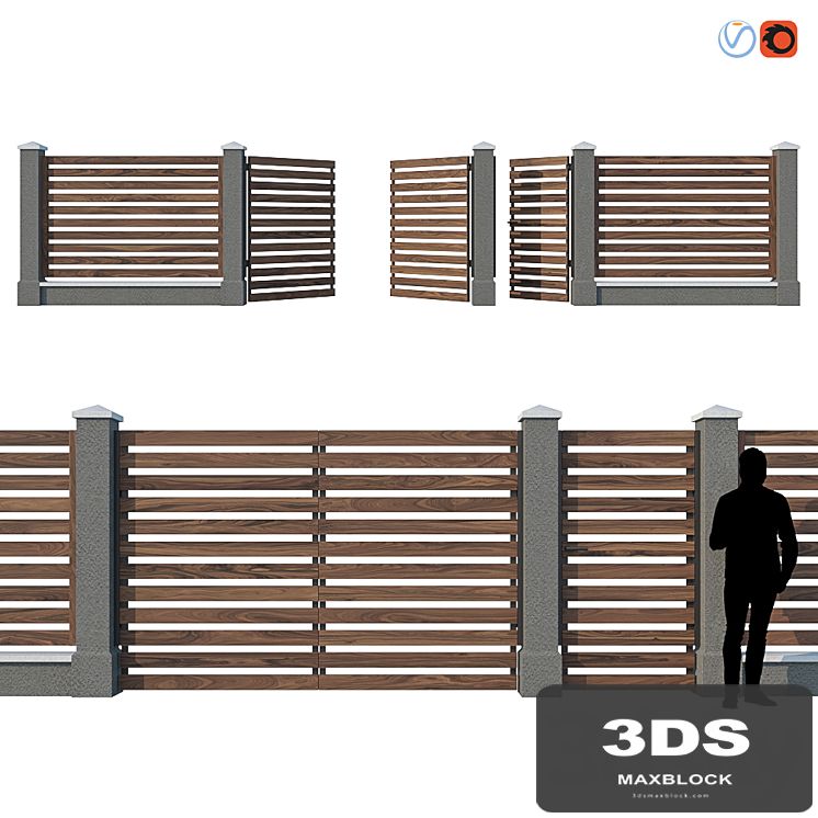 Wooden Fence V